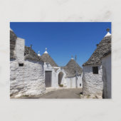 Häuser Trulli in Alberobello, Puglia, Postkarte (Vorderseite)