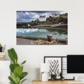 Häuser und Boote am Wasser Poster (Heimbüro)