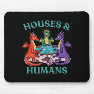 Häuser und Menschen Drache Brettspiel Rpg Fantasy  Mousepad