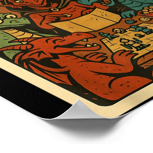 Häuser und Menschen Funny Rpg Gamer Nerd Gaming Mä Poster (Ecke)