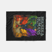 Häuser Und Menschen Lustiger Neuheiten-RPG-Gamer M Fleecedecke (Vorderseite (Horizontal))