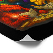 Häuser Und Menschen Lustiger Neuheiten-Rpg-Gamer M Poster (Ecke)