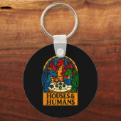 Häuser und Menschen Lustiges Rpg Nerdy Gamer Männe Schlüsselanhänger (Vorderseite)