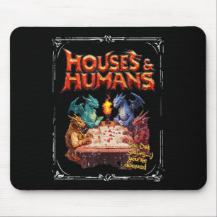 Häuser Und Menschen Vintage Retro 90er Lustiger Ga Mousepad