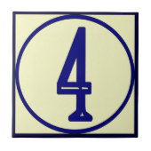 Häusernummern im französischen Stil 4 Fliese (Vorderseite)