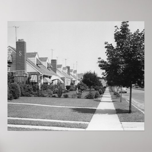 Häuserreihe Poster (Vorne)