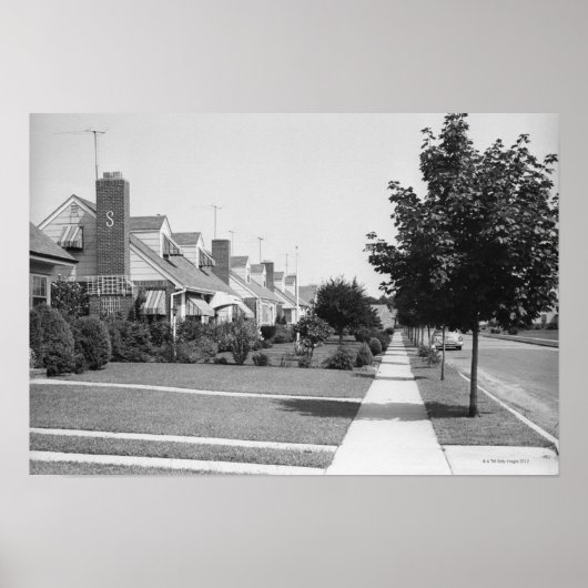 Häuserreihe Poster (Vorne)