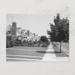 Häuserreihe Postkarte