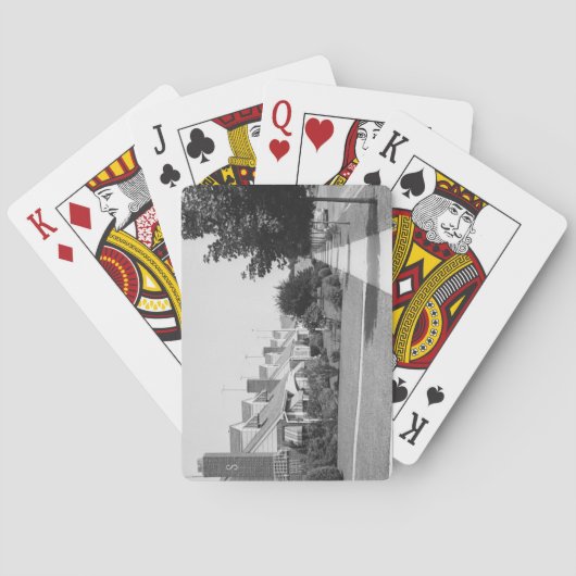 Häuserreihe Spielkarten (Rückseite)