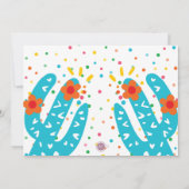 Häuserwärmung Neues Zuhause Ole Ole Fiesta Foto Einladung (Rückseite)