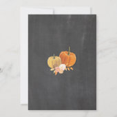 Häuserwärmung Zuhause Sweet Chalk Fall Pumpkin Ein Einladung (Rückseite)