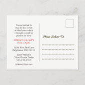 Hausfassade Realtor Open House Postcard Einladungspostkarte (Rückseite)