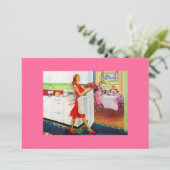 Hausfrau Einladung (Stehend Vorderseite)