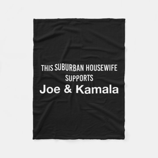 Hausfrau Joe Biden Kamala Harris Fleecedecke (Vorderseite)