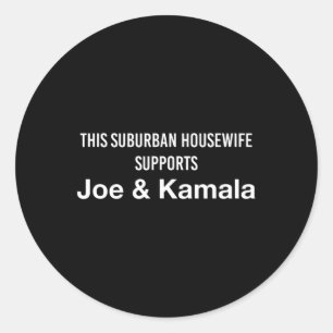 Hausfrau Joe Biden Kamala Harris Runder Aufkleber