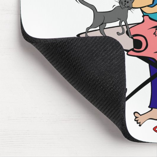 Hausfrau Mousepad (Ecke)