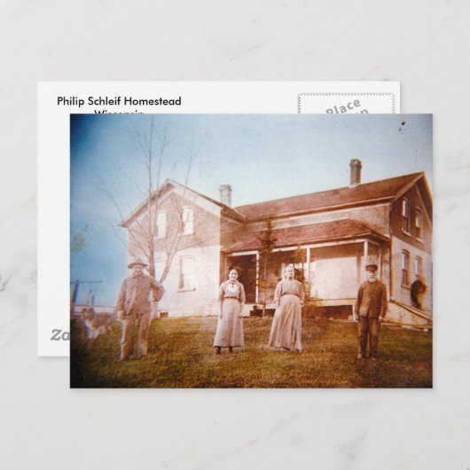 Hausfrau Postkarte (Vorne/Hinten)