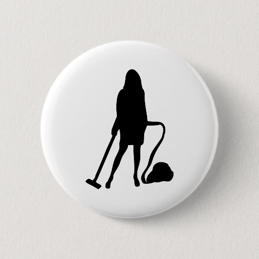 Hausfrau - Staubsauger - Reinigung Button (Vorderseite)