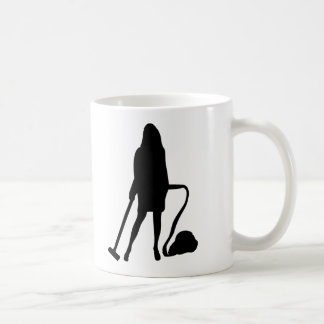 Hausfrau - Staubsauger - Reinigung Kaffeetasse