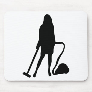 Hausfrau - Staubsauger - Reinigung Mousepad