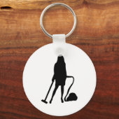 Hausfrau - Staubsauger - Reinigung Schlüsselanhänger (Vorderseite)