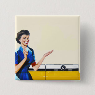 Hausfrau und New Washer Button