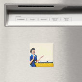 Hausfrau und New Washer Magnet (In Situ (Geschirrspüler))