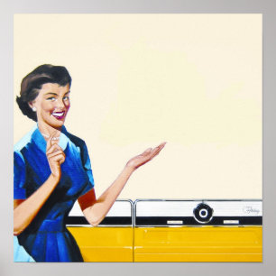 Hausfrau und New Washer Poster