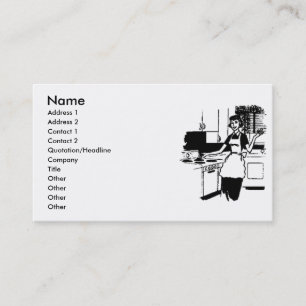 Hausfrau Visitenkarte