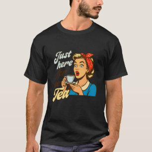 Hausfrau Witze Lustiger Sarkasmus Teestunde Einfac T-Shirt