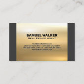 Hausfrauenlogo | Goldmetall Visitenkarte (Rückseite)