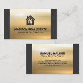 Hausfrauenlogo | Goldmetall Visitenkarte (Vorne/Hinten)