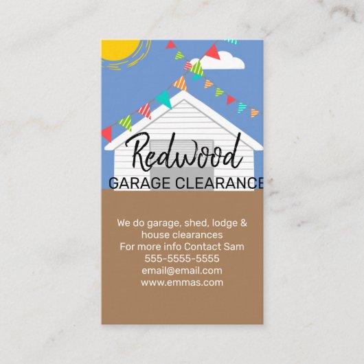 Hausgartenabholung Visitenkarte (Vorderseite)