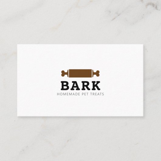 Hausgebäck für Haustiere und Leckereien Visitenkarte (Vorderseite)