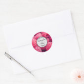 Hausgemacht mit Himbeermarmelade aus Liebe Foto Runder Aufkleber (Umschlag)