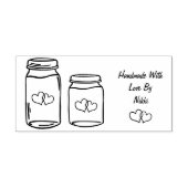 Hausgemacht mit Liebe Briefmarke Gummistempel (Prägung)