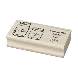 Hausgemacht mit Liebe Briefmarke Gummistempel