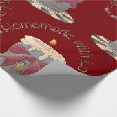 hausgemacht mit Liebe-Kerze Geschenkpapier