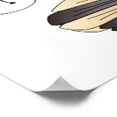 hausgemacht mit Liebe-Kerze Poster (Ecke)