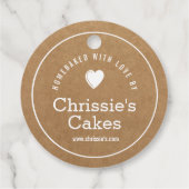 hausgemacht mit Liebe Kraft Bäckerei Geschenkanhänger (Rückseite)