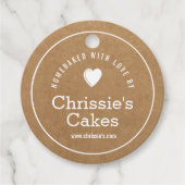 hausgemacht mit Liebe Kraft Bäckerei Geschenkanhänger (Vorderseite)