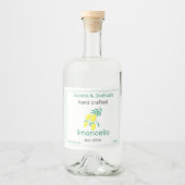 Hausgemacht mit Liebe limoncello label Alkoholflaschenetikett (Vorderseite)