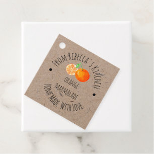 Hausgemacht mit Liebe Orange-Marmalade-Label Geschenkanhänger