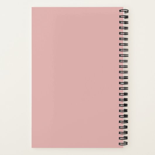 Hausgemacht mit Liebe-Rosa-Rezept Notebook Notizblock (Rückseite)