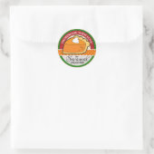 hausgemacht mit Liebe Runder Aufkleber (Tasche)