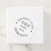 Hausgemacht mit Liebe Rustikales Muffin-Backwaren- Geschenkanhänger (Beispiel)