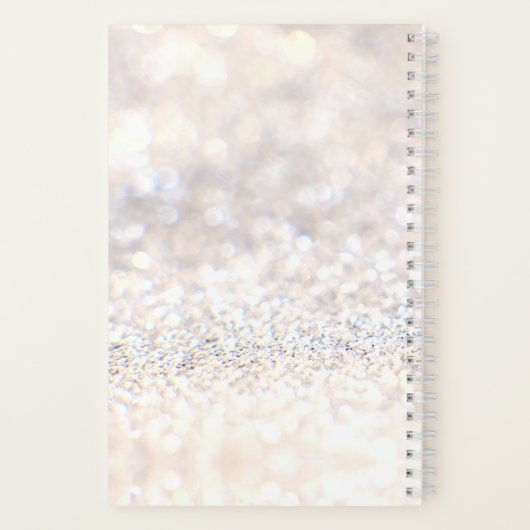 hausgemacht mit Liebe-Weißwein-Glitzer-Rezept Notizblock (Rückseite)