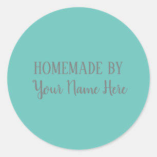 Hausgemacht von Bäckerei Keks Kuchen Bright Fun Runder Aufkleber