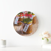 Hausgemachte Ananas-Ananas-Zwiebel-Küche Geschenk Große Wanduhr (Zuhause)