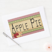 Hausgemachte Apfelkuchen-Aufkleber Rechteckiger Aufkleber (Umschlag)